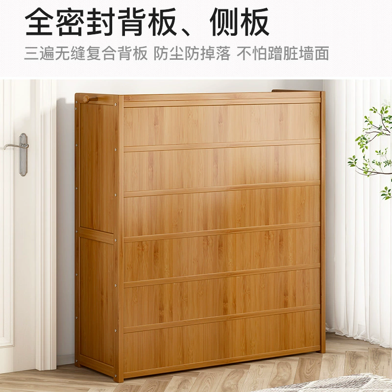 Shelf Rack Shoe Cabinet Solid Wood Multi-tier Shoe Rack from Yomiego