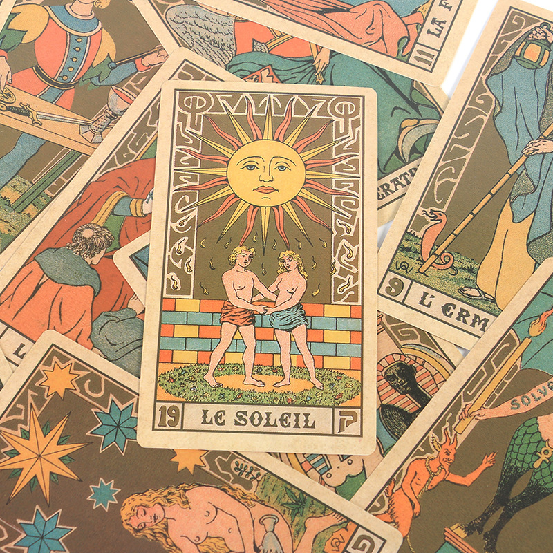 Symbolic Tarot Of Wirth Oracle Cards For Party Games And Divination_voghion.com