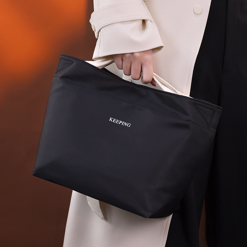 Bolso de almuerzo con cremallera simple bolso de mano papel de aluminio grueso para estudiantes de trabajo bento bolsa de almuerzo bolsa de almuerzo bolsa de arroz de embalaje de aislamiento