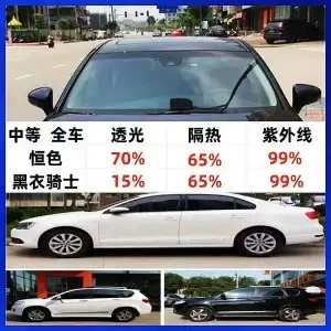 Full Car Glass Film, Automotive Film - default-item-medium-whole-car-constant-color-black-knight-high-concealment-high-heat-insulation
