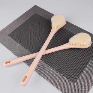 Bath brush soft hair bath brush long handle mud rubbing gray bath brush back don't ask people to take a bath back rubbing artifact