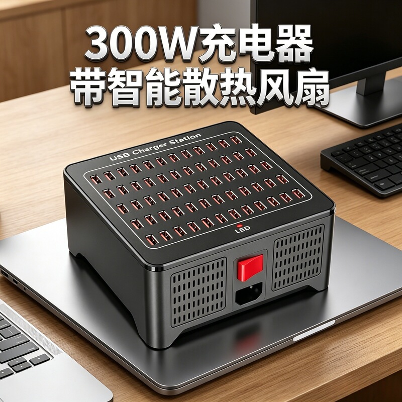 Cross-Border 300W Multi-Port USB Charger 40/50/60 Ports Mobile Phone Desktop Charging Station Multi-Port Socket Cross-Border 300W Multi-Port USB Charger 40/50/60 Ports Mobile Phone Desktop Charging Station Multi-Port Socket