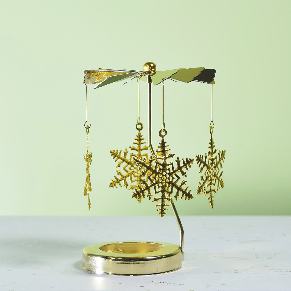 Profesional INS Amazon fabricante romántica aromaterapia vela de vidrio cubierta inteligente giratoria de acero inoxidable candelabro linterna