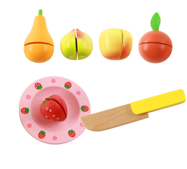 儿童过家家蔬菜水果切切乐木制果蔬切切看女孩益智早教趣味玩具详情图9