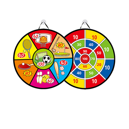 Children's sticky ball large 66 cm foldable dart board steel ring sticky ball cross-border indoor cartoon sticky ball target