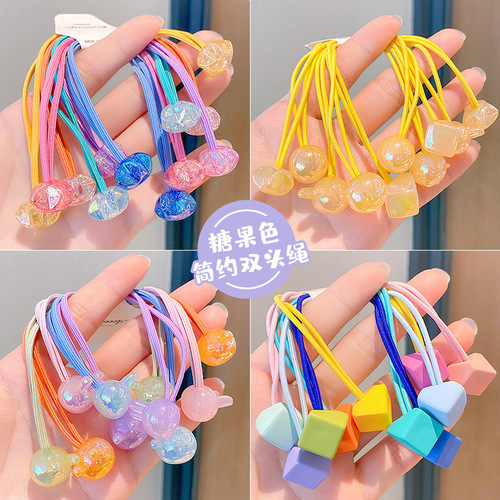 Children's hair accessories love five-pointed star headband baby high elastic star bow little girl hair band rubber band wholesale
