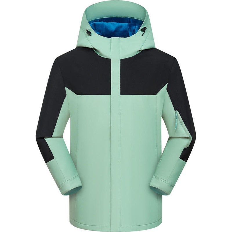 加绒超柔绒冲锋衣三合一户外徒步登山服外套LOGO定制薄款防风防水|undefined