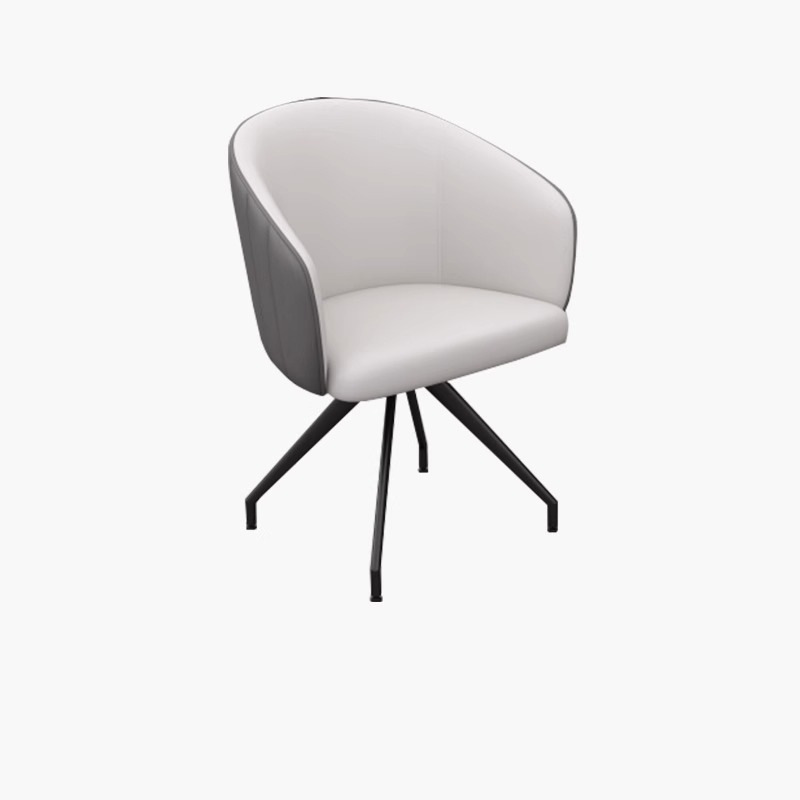 Luz de lujo comedor silla mesa de comedor silla moderna simple ocio respaldo suave bolsa de café silla Hotel negociación silla