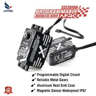 AFRC brand source factory D3530HBM-X programmable brushless waterproof steering gear for drift car climbing car