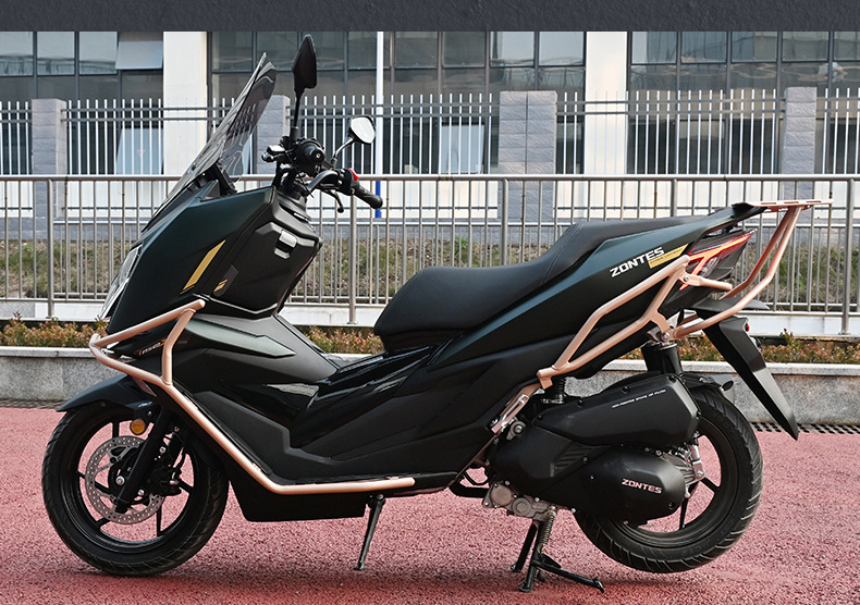 Suitable for Shengshi 150X Motorcycle Crash Bars, Anti-Fall Front and Rear Exhaust Pipe Bumpers, Rear Tail Rack, Windshield Modification
