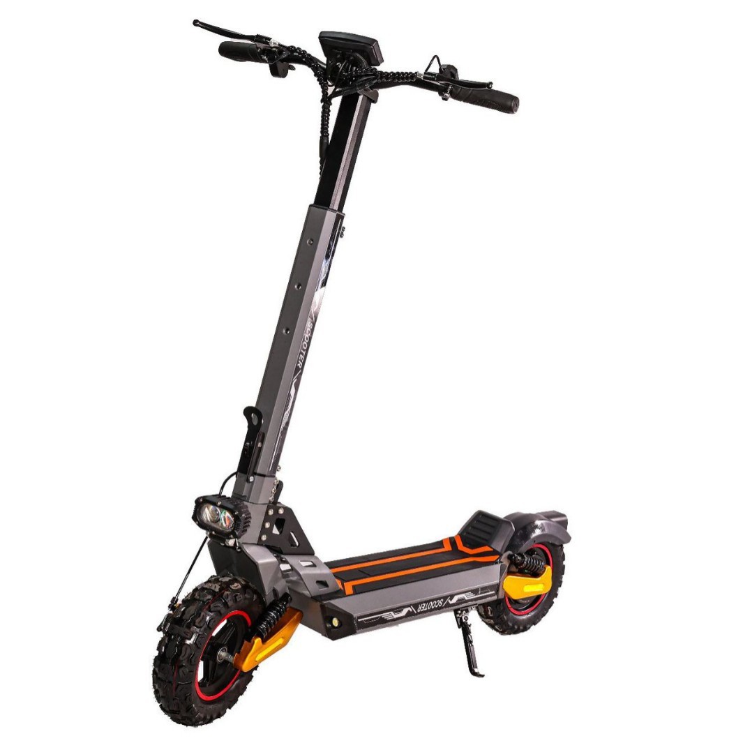 Electric Scooter, Electric Dual-Drive Cross-Country Off-Road Tire, Electric Bicycle, Two-Wheeled Lithium Battery Foldable Mobility Vehicle