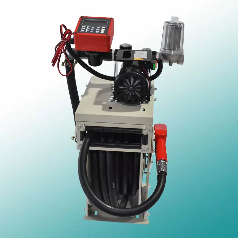 嘉豪大流量车载全自动加油机220V12V24V大功率卷盘流量计泵一体机