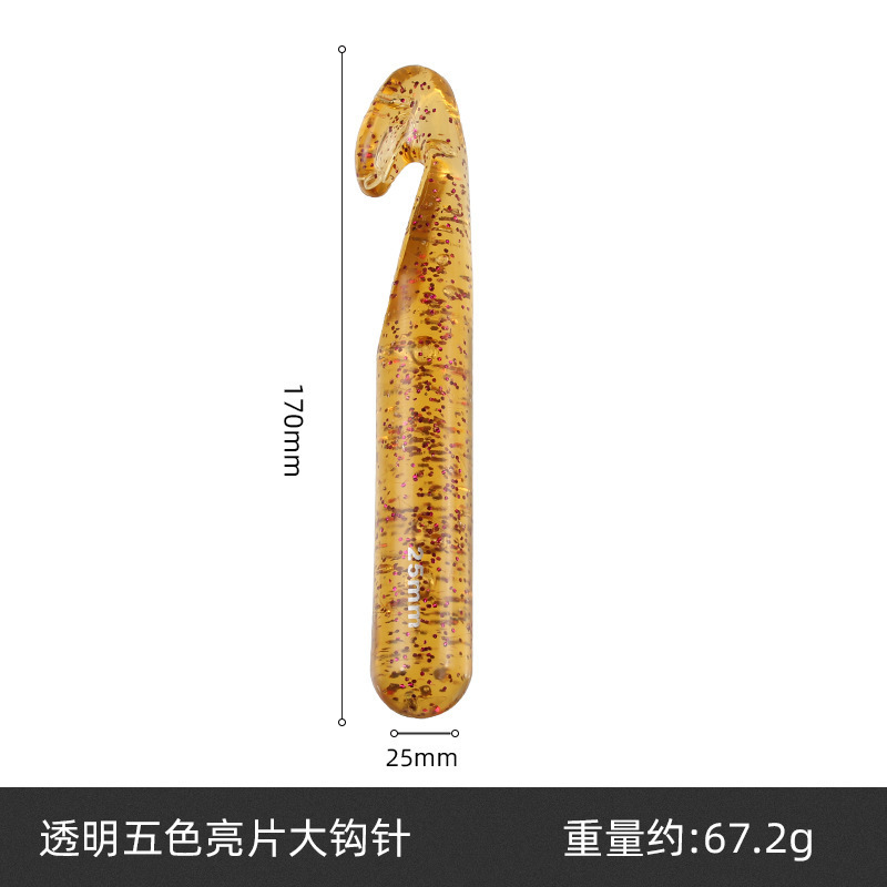 新色のプラスチック透明スパンコールクリスタルかぎ針編み 12 15 18 20 25 ミリメートルウール編みツール|undefined