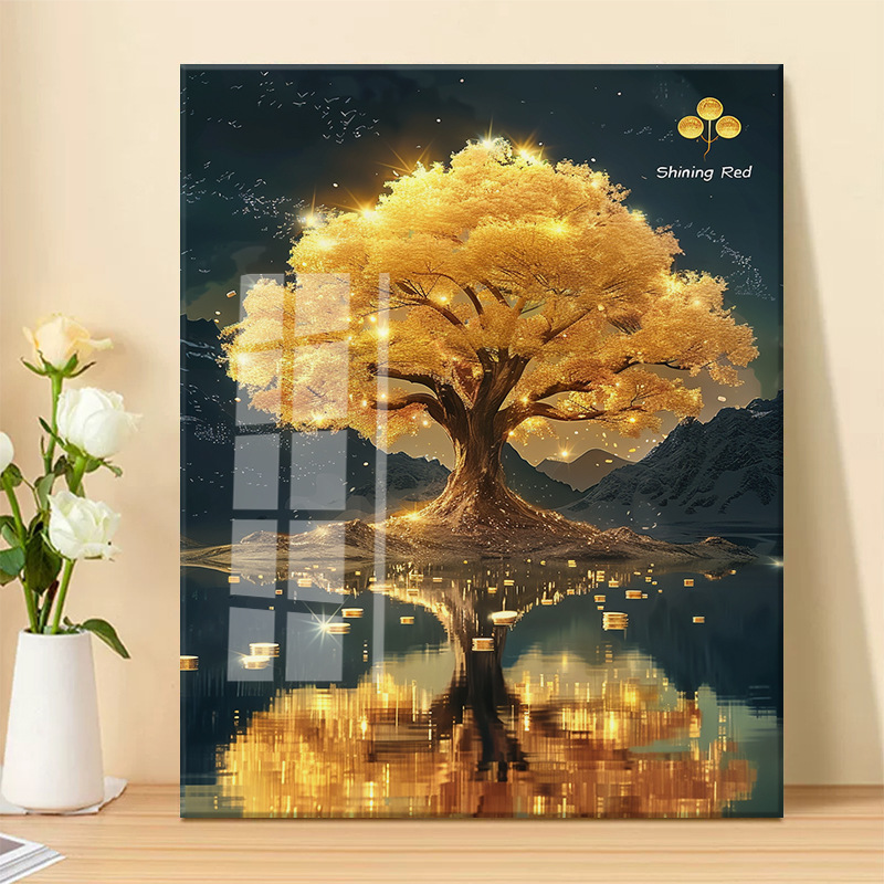 Money Tree Cross Embroidery 2024 New Full Embroidery Figure Handmade Diamond Embroidery Bedroom Small