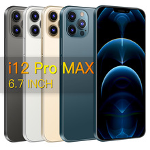i12proMax低配新款跨境智能手机 6.7寸QHD刘海屏磨砂后盖人脸解锁