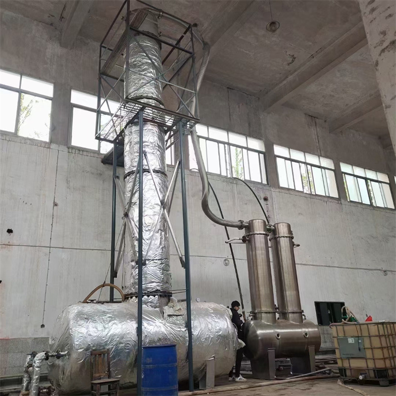 出售二手60型酒精回收塔 稀酒精浓缩器 列管式蒸馏水设备 回收