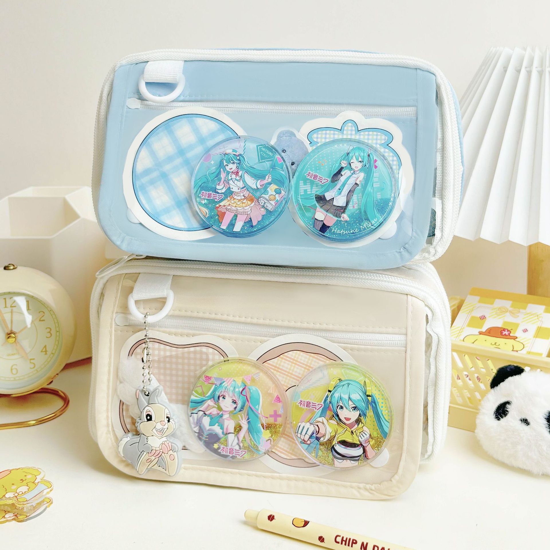 筆袋小眾不撞款透明筆袋高顏值女孩文具盒小學生高級感專用鉛筆盒