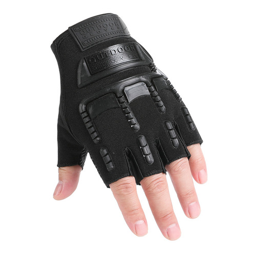 Foreign trade gloves for men and women, half-fingered training mountaineering non-slip free soldier camouflage outdoor sports tactical gloves
