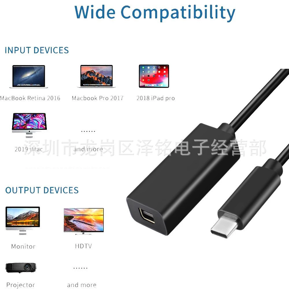 USB-C к мини DisplayPort