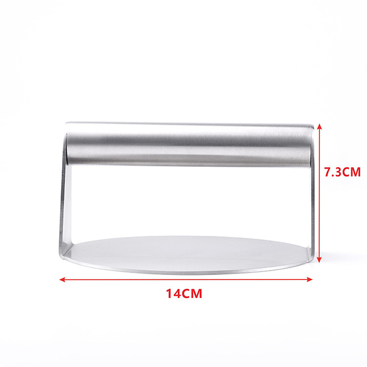 Presión de carne de hamburguesa de acero inoxidable 304 Presión de pastel manual Presión de carne doméstica Presión de carne de carne Presión de carne de hamburguesa