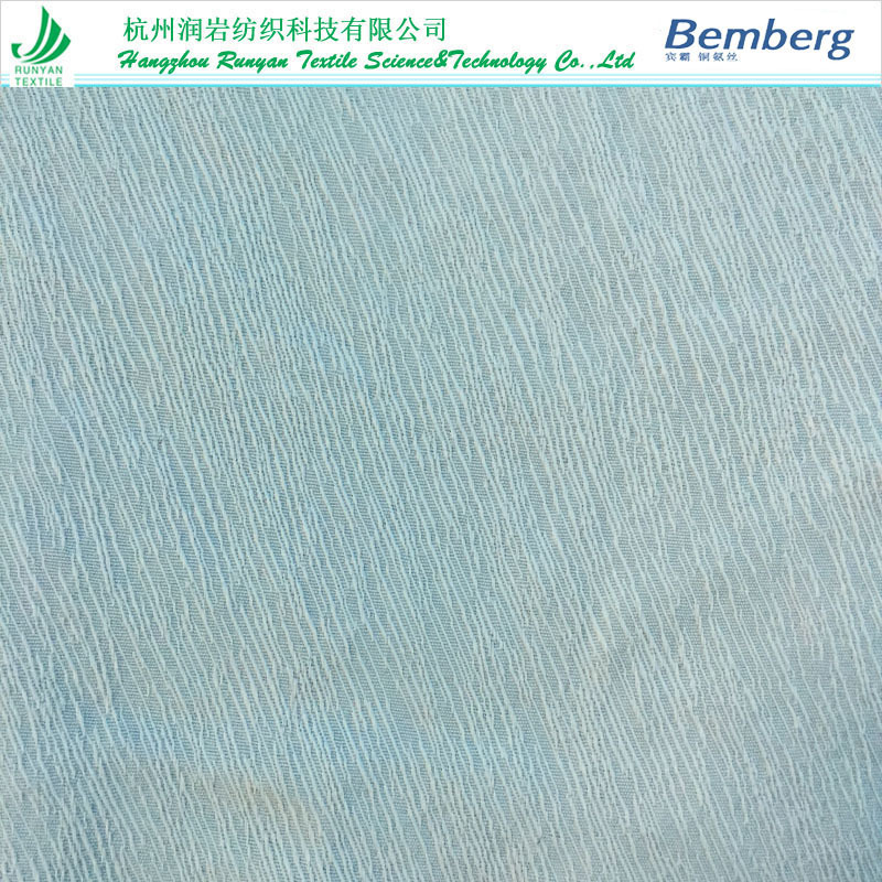 Cupro铜氨树皮纹面料 铜氨提花面料 铜氨天丝莱赛尔提花 宾霸提花