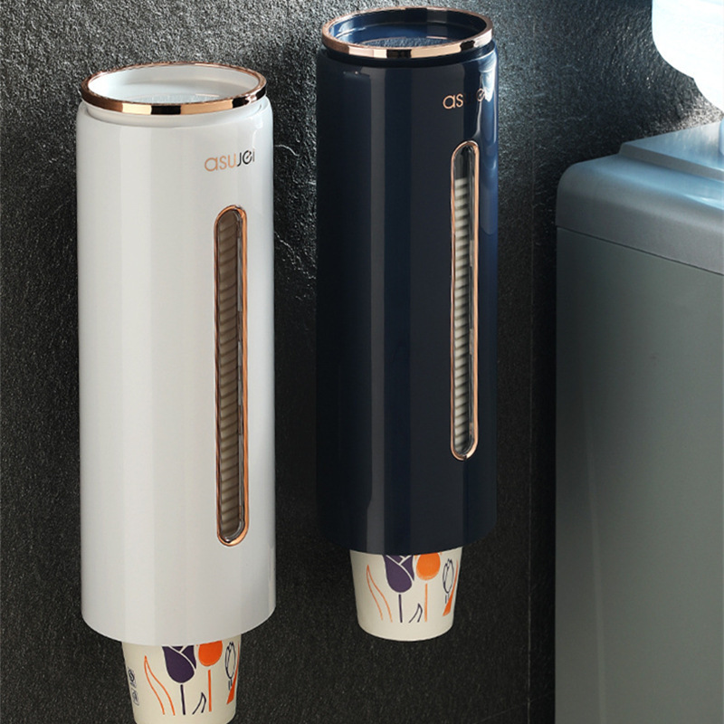 Paper Cup Holder Wall-mounted Water Dispenser Plastic Cup for Quick Hand Shake Cup Taker Automatic Disposable Paper Cup Taker