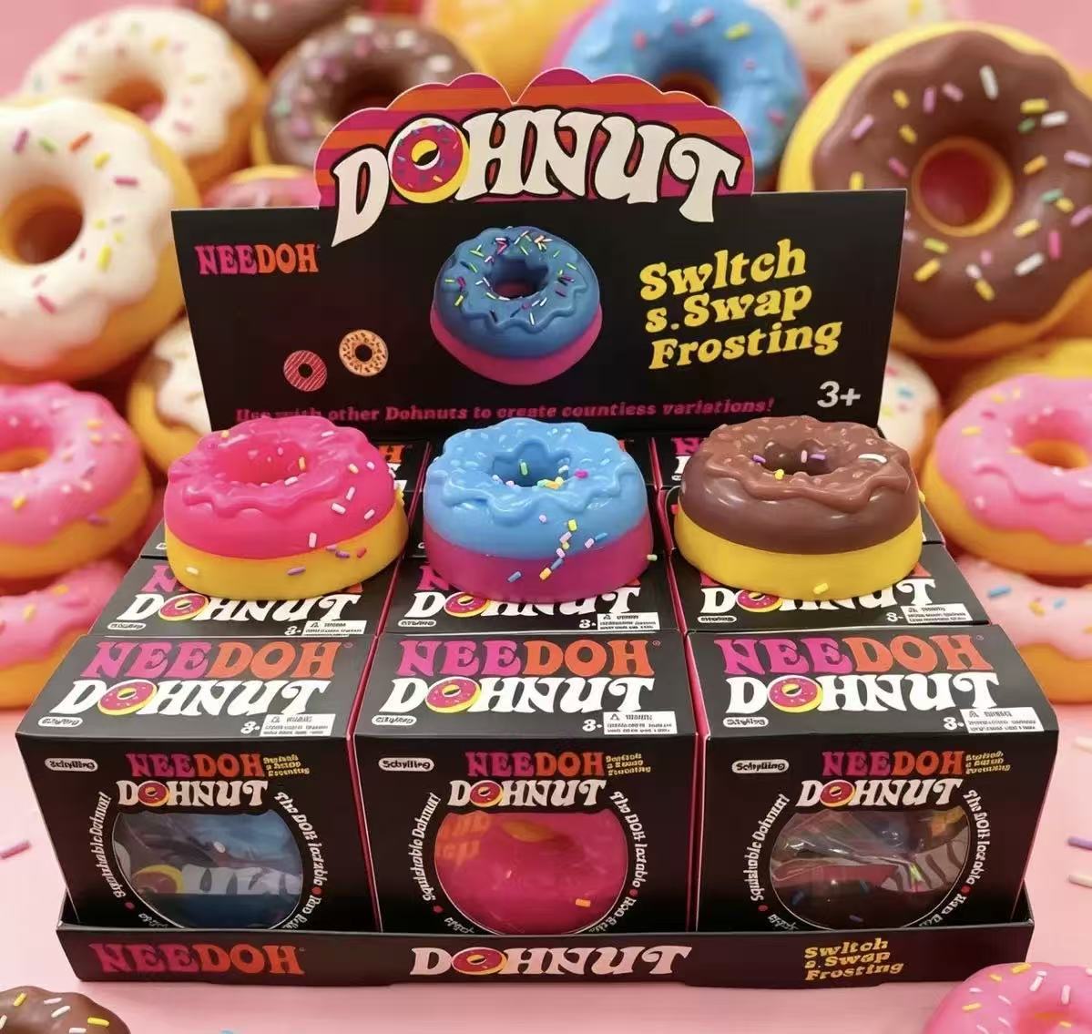 Donut pellizco pellizco rebote lento juguete de descompresión simulación de goma blanda ventilación red red red descompresión artefacto mágico explosión transfronteriza