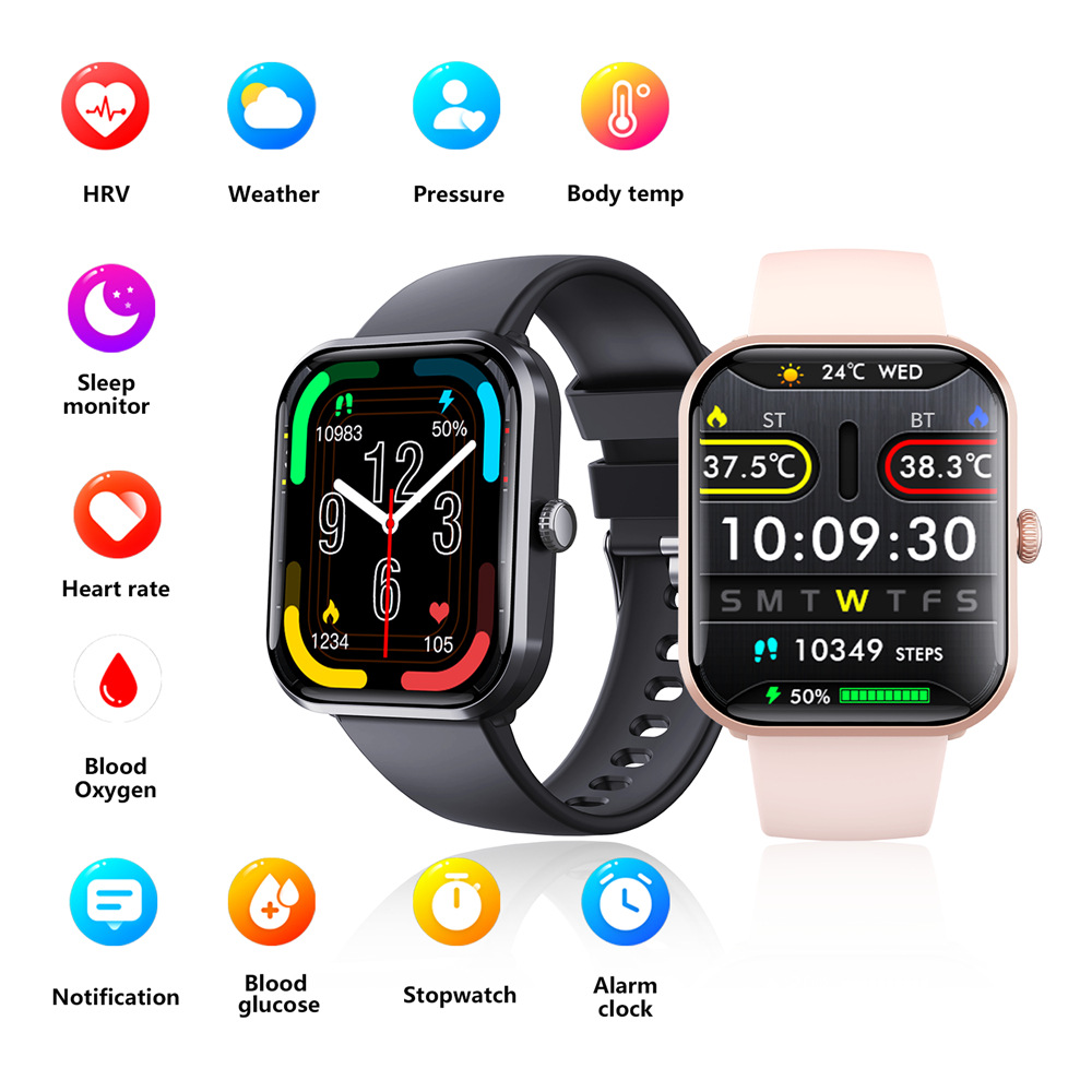 's New F96t High Temperature Warning Bracelet Heart Rate And Blood...