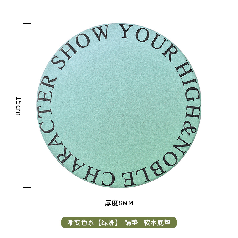 Luz de lujo creativo posavasos de cerámica estera de aislamiento estera impermeable mantel absorbente traje de montaña antideslizante estera de corcho