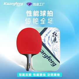 狂风乒乓球拍DZ02单拍双面反胶成品拍123456星球专业比赛用乒乓拍