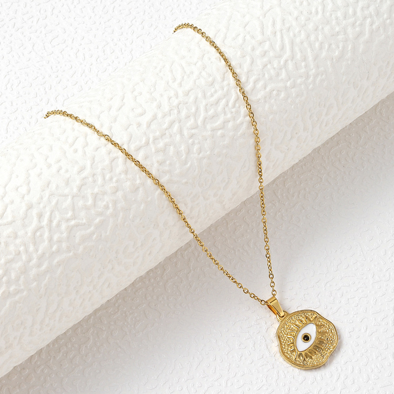 Titanium Steel Necklace Personalized Gold Pendant For Women_voghion.com