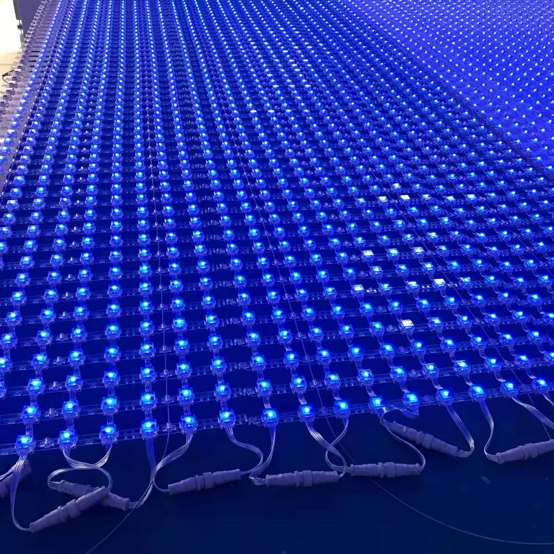 网格屏幕 高亮防水LED网格彩色广告宣传轻薄特点可拼接彩屏