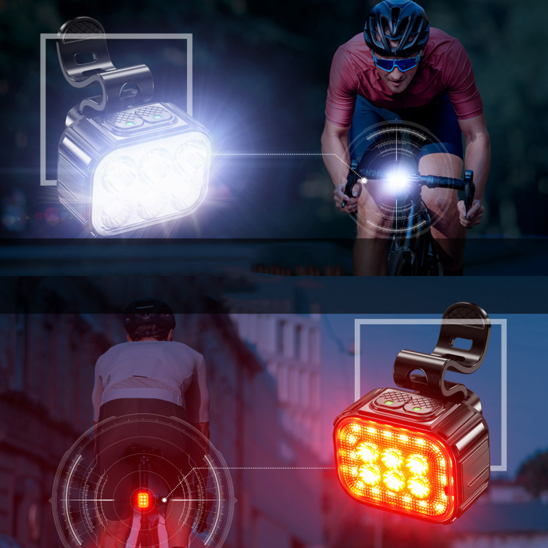 Luces de bicicleta luces delanteras y traseras de conducción nocturna luces de equipo de ciclismo transfronterizo luces de bicicleta de montaña súper brillantes luces de bicicleta