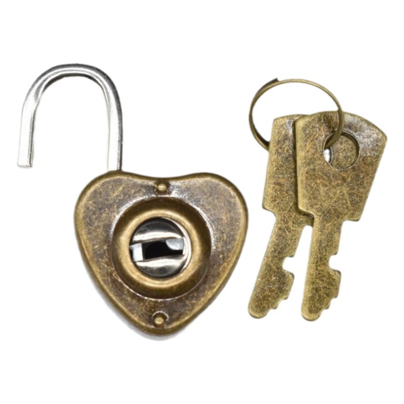 Фабрика спот поставляет канцелярские замки мини-замок в форме сердца пластиковый квадратный замок ноутбук маленький замок дневник маленький замок