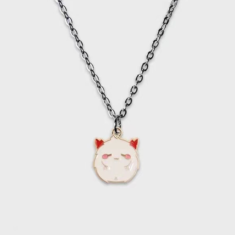 Ny Ins Style Niche Design Halskæde Til Kvinder Koreansk Version Sort Og Hvid Lille Djævel Halloween Par Halskæde, Bedste Ven Nøglebenskæde_voghion.com