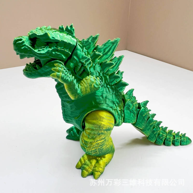 3d打印哥斯拉怪兽之王跨境爆品帝国崛起金刚手模型可动关节造型|undefined
