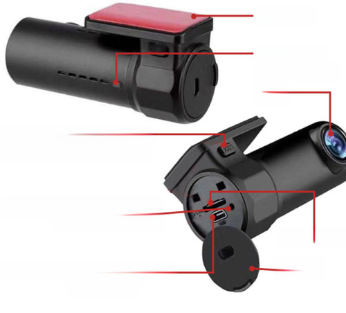 Wholesale Cross-border WiFi Dash Cam Hidden High Definition Panoramic Mobile Connectivity 360-Degree Recorder