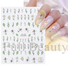 Nail stickers, fresh adhesive fake nails for nails, suitable for import, new collection, flowered