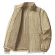 2025 New Style Jacket Men's Vertical Collar Spring and Autumn Thin Fashion Coat Workwear Retro Cardigan Jacket Youth