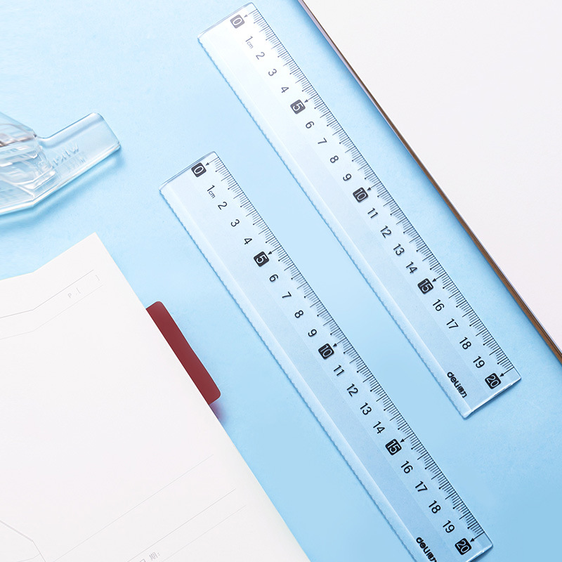 [one pack] vc22 transparent wavy ruler 20cm
