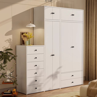 Iron Wardrobe Small Apartment Household Bedroom Storage Cabinet Balcony Storage Cabinet Baby Hanging Wardrobe Iron Cabinet Rental Room