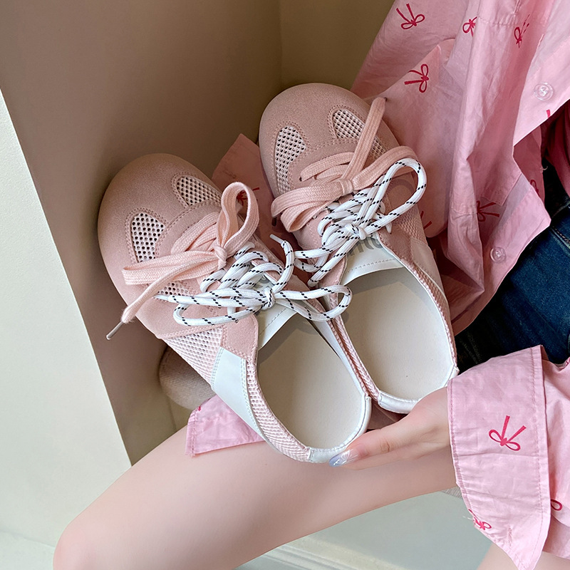 2025 Spring/Summer New Soft Sole Half Slippers for Women, Mesh Breathable Closed-Toe Slippers, Mandarin Duck Strap, Heelless Training Shoes