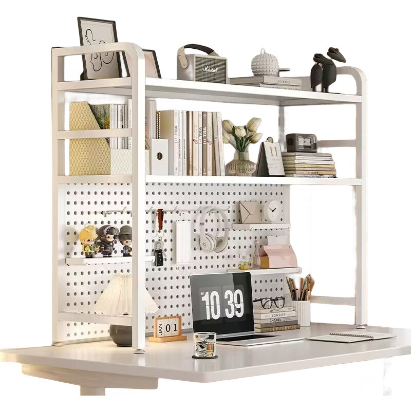 Estante de escritorio, estante de escritorio, estante de escritorio, escritorio multicapa, escritorio de dormitorio, escritorio de computadora, estante vertical