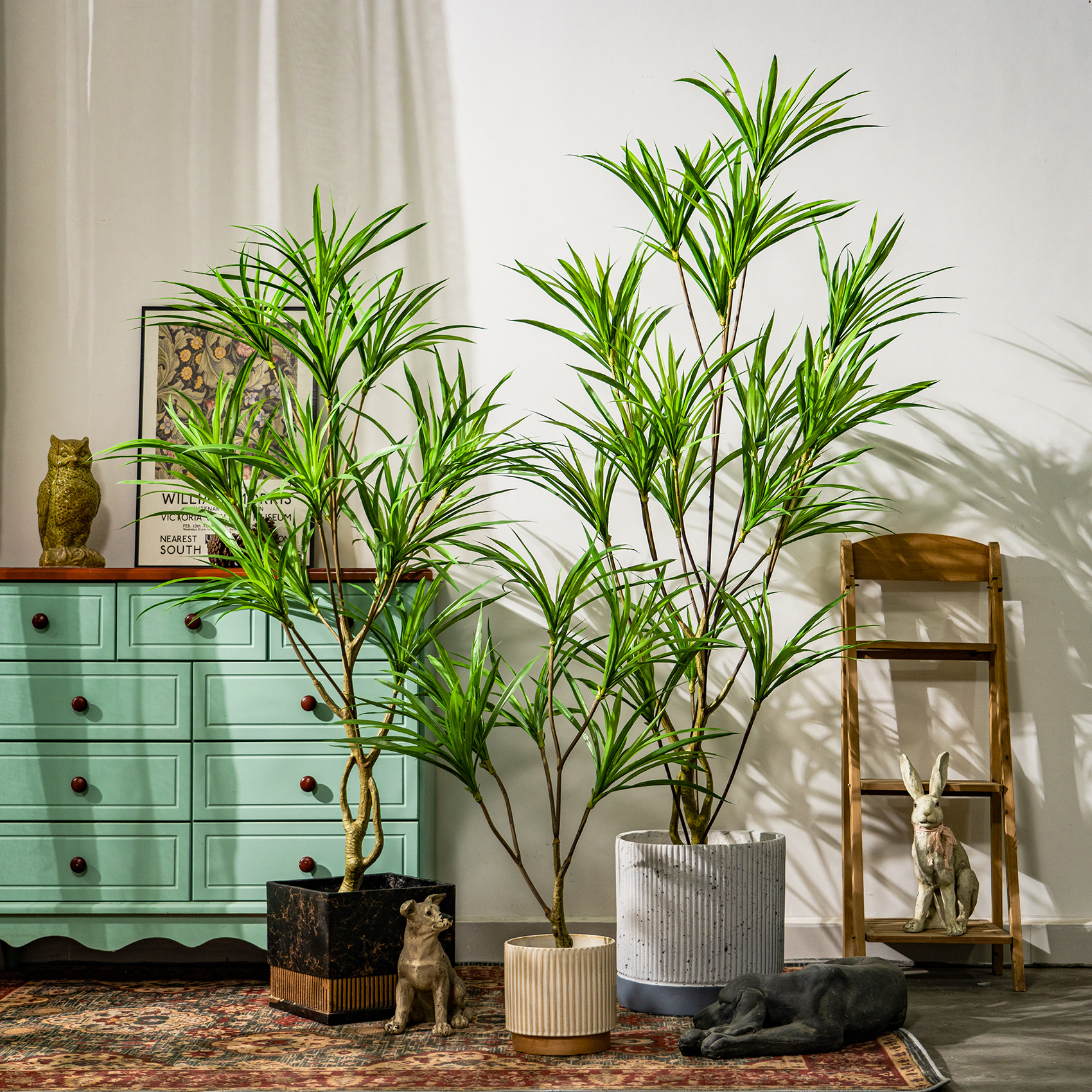 仿真绿植龙血树龙舌兰室内大型盆栽千年木假植物客厅装饰造景摆件
