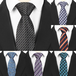 2023 New Business Formal Wear Men's Tie Polyester Silk Arrow-Shaped Manufacturer In-Stock Wholesale Fashion Stripes