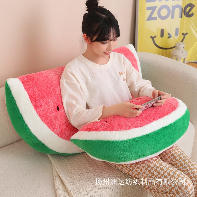 Muñeca de sandía simulada, muñeca de trapo para dormir, juguete de peluche, decoración del hogar, cojín para sofá, cojín para ventana salediza, regalo image 4