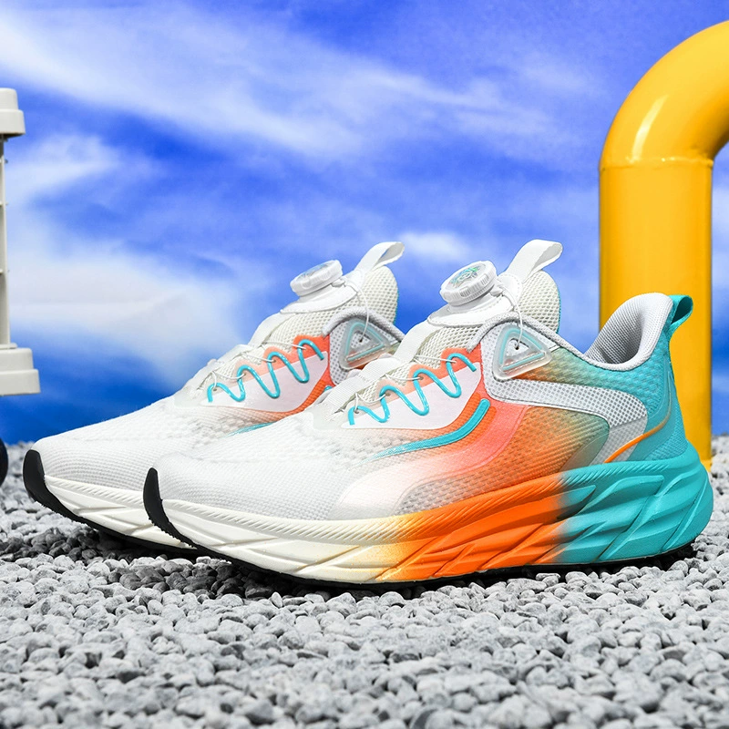 Летние кроссовки новые вращающиеся пуговицы легкие амортизирующие кроссовки трансграничные большие размеры пара повседневная обувь модная обувь