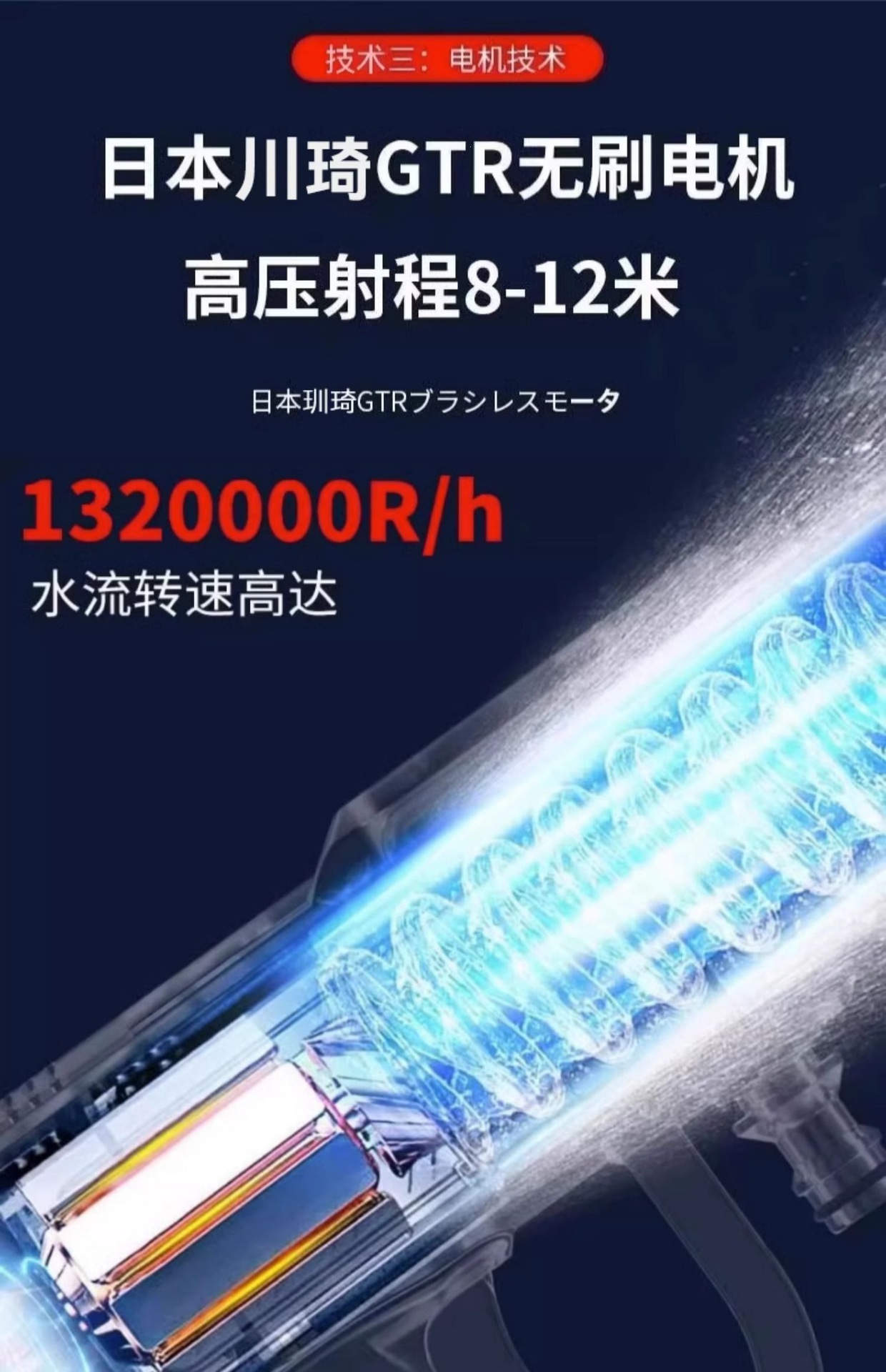 Suitable for high-pressure car wash water guns, wireless charging lithium battery, powerful household electric water gun, car wash tool