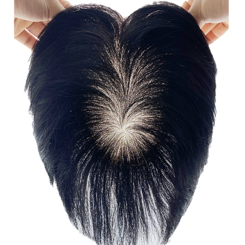 許昌メンズウィッグ、針編みヘアピース、ドロップシッピング、前髪ライン、ブリーチレースウィッグ、男性用本物の髪のウィッグ|undefined