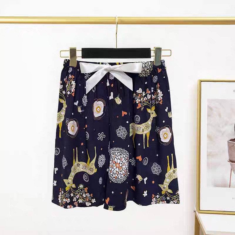 [여성용 크롭팬츠] 눈꽃엘크